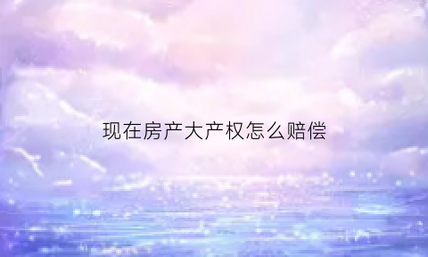 现在房产大产权怎么赔偿(大产权的房子有什么好处)