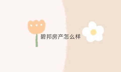 碧邦房产怎么样(碧邦钢材市场)