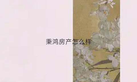 秉鸿房产怎么样(北京秉鸿创业投资管理有限公司)