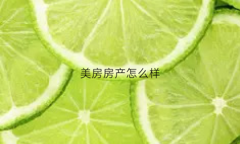 美房房产怎么样(美房网全称)