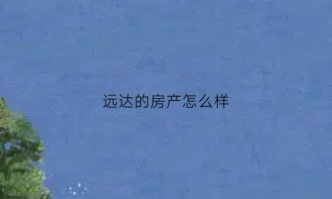 远达的房产怎么样(远达房产董事长照片)