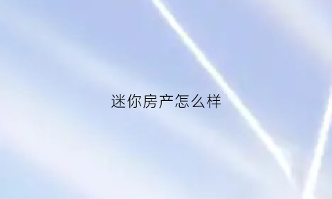 迷你房产怎么样(迷你房是什么意思)