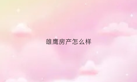 雄鹰房产怎么样(雄鹰房地产开发老总)