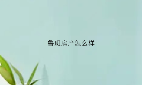 鲁班房产怎么样