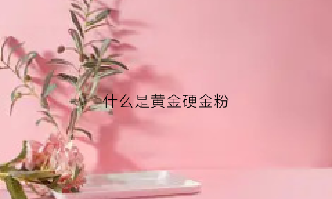 什么是黄金硬金粉(什么是黄金硬金粉和软金粉)