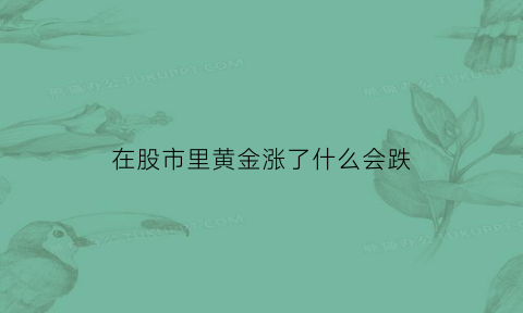 在股市里黄金涨了什么会跌(股市上涨黄金)