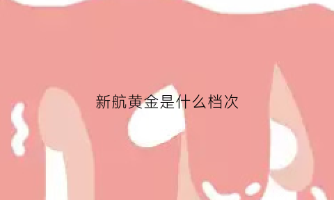 新航黄金是什么档次