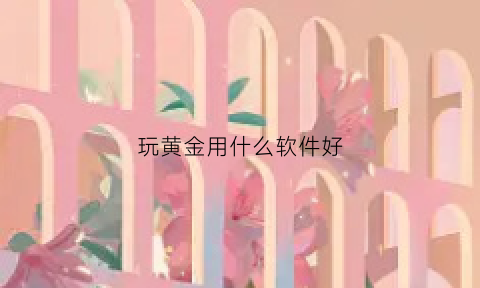 玩黄金用什么软件好(玩黄金用什么软件好用)