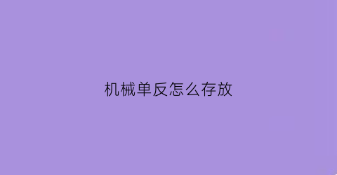 机械单反怎么存放(单反相机存放注意事项)