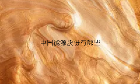 中国能源股份有哪些