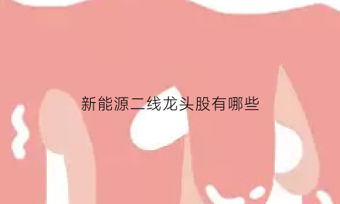 新能源二线龙头股有哪些(新能源二线龙头股有哪些股票)