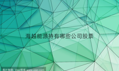 海越能源持有哪些公司股票