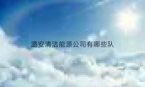 潞安清洁能源公司有哪些队