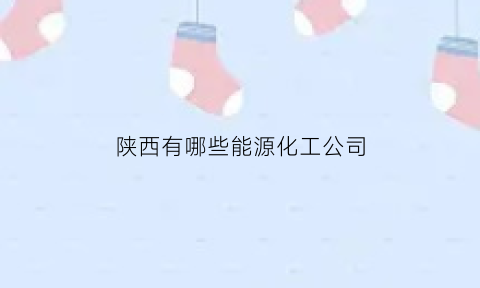 陕西有哪些能源化工公司