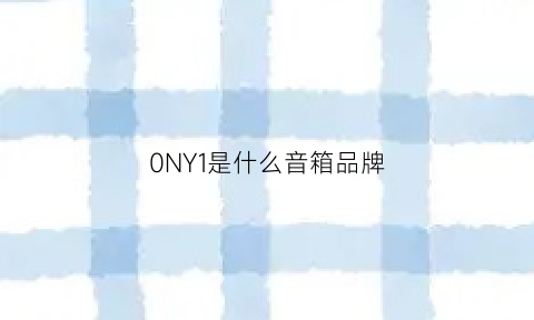 0NY1是什么音箱品牌(0nky0音箱是什么品牌)