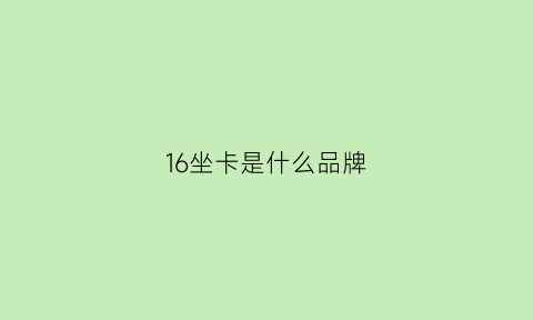 16坐卡是什么品牌(16座以上汽车有哪些)