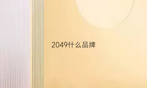 2049什么品牌