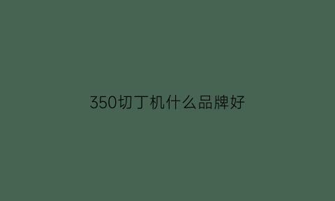 350切丁机什么品牌好