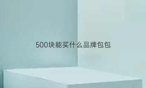 500块能买什么品牌包包(500块左右的包包哪个牌子的好)