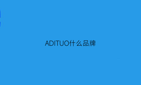 ADITUO什么品牌(adivon是品牌吗多少钱)