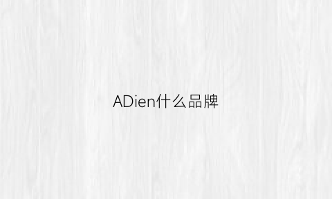 ADien什么品牌(adivon是什么档次)