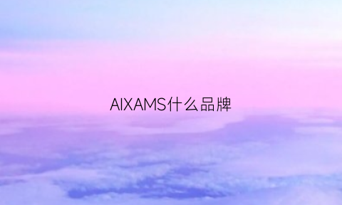 AIXAMS什么品牌(aims是什么牌子)