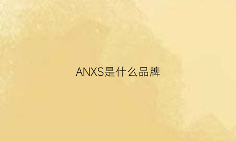 ANXS是什么品牌(anls是什么品牌)