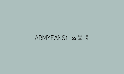 ARMYFANS什么品牌