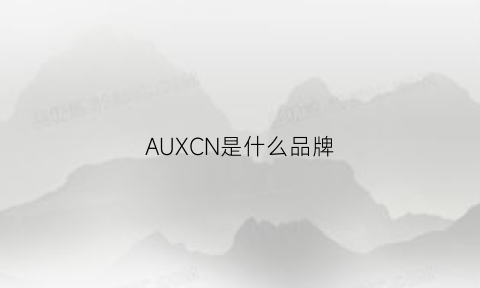 AUXCN是什么品牌(auxcn是什么品牌谁知道)