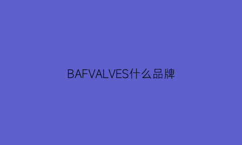 BAFVALVES什么品牌(bafiger是什么牌子)