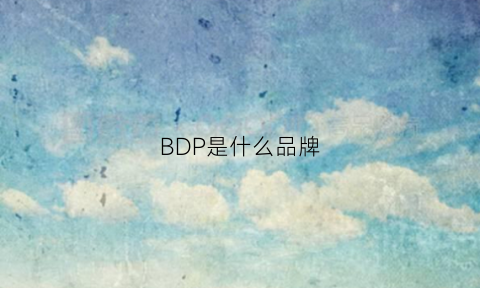 BDP是什么品牌(bdo是什么品牌)