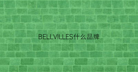 BELLVILLES什么品牌(bellywear是哪里的牌子)