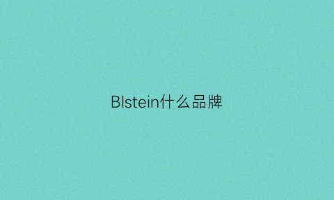 BIstein什么品牌(bisley是什么牌子)