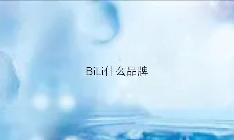 BiLi什么品牌(bilibili品牌)