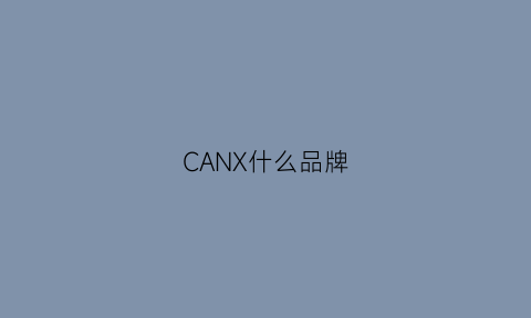 CANX什么品牌