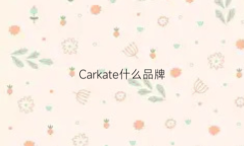 Carkate什么品牌