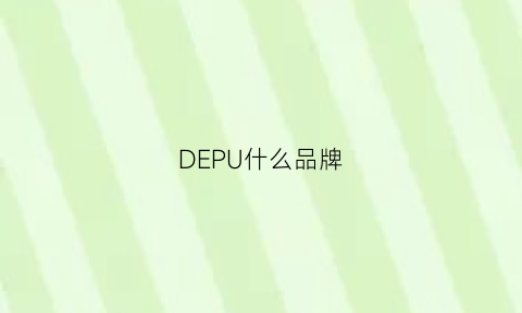 DEPU什么品牌(de牌子)