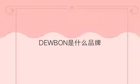 DEWBON是什么品牌(debonair什么牌子)