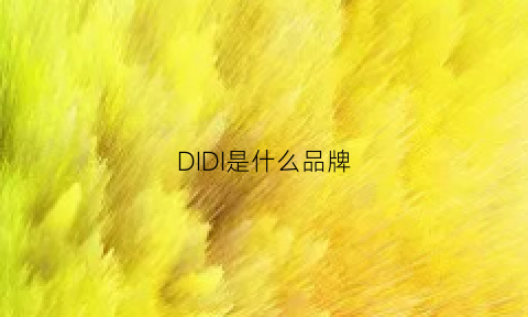 DIDI是什么品牌(didiou是什么牌子)