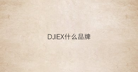 DJIEX什么品牌(daeshin是什么品牌)