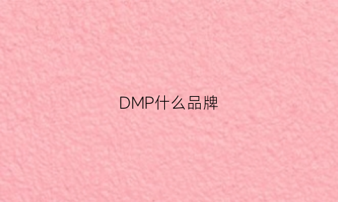 DMP什么品牌(dmp是什么东西)