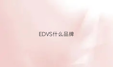 EDVS什么品牌(edlsh什么品牌)