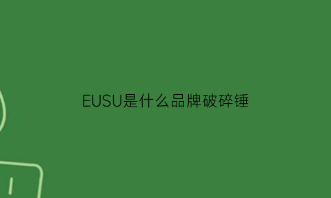 EUSU是什么品牌破碎锤(破碎锤swb是什么品牌)