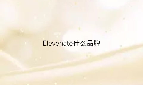 Elevenate什么品牌(elevenparis是什么牌子的衣服)