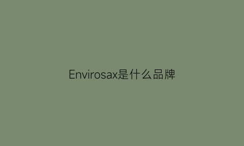 Envirosax是什么品牌(envigion是什么车)