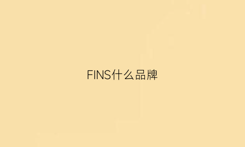 FINS什么品牌(firs是什么品牌)