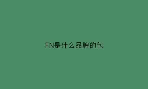 FN是什么品牌的包