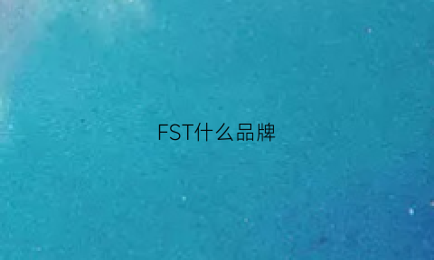 FST什么品牌(frs是什么品牌)