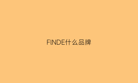 FlNDE什么品牌(fldno是什么牌子)