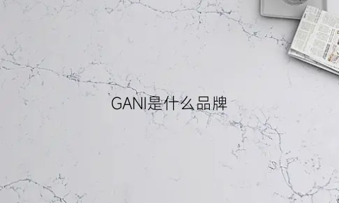 GANI是什么品牌(ganen是什么牌子)